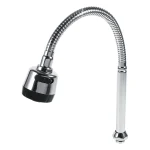 304 Stainless Steel Swivel Spout Kitchen Sink Faucet Pipe Fittings Single Handle Connection 2