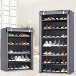 6-10 Tier Multi-Layer Shoe Cabinet with Dust-Proof Rolling Shutter Door, Easy to Assemble, Space-Saving Home Storage Cabinet, Suitable for Entryways, Hallways, Bedrooms, Living Rooms, Homes, Dormitories, Etc./Modern Decorative Shoe Cabinet 4