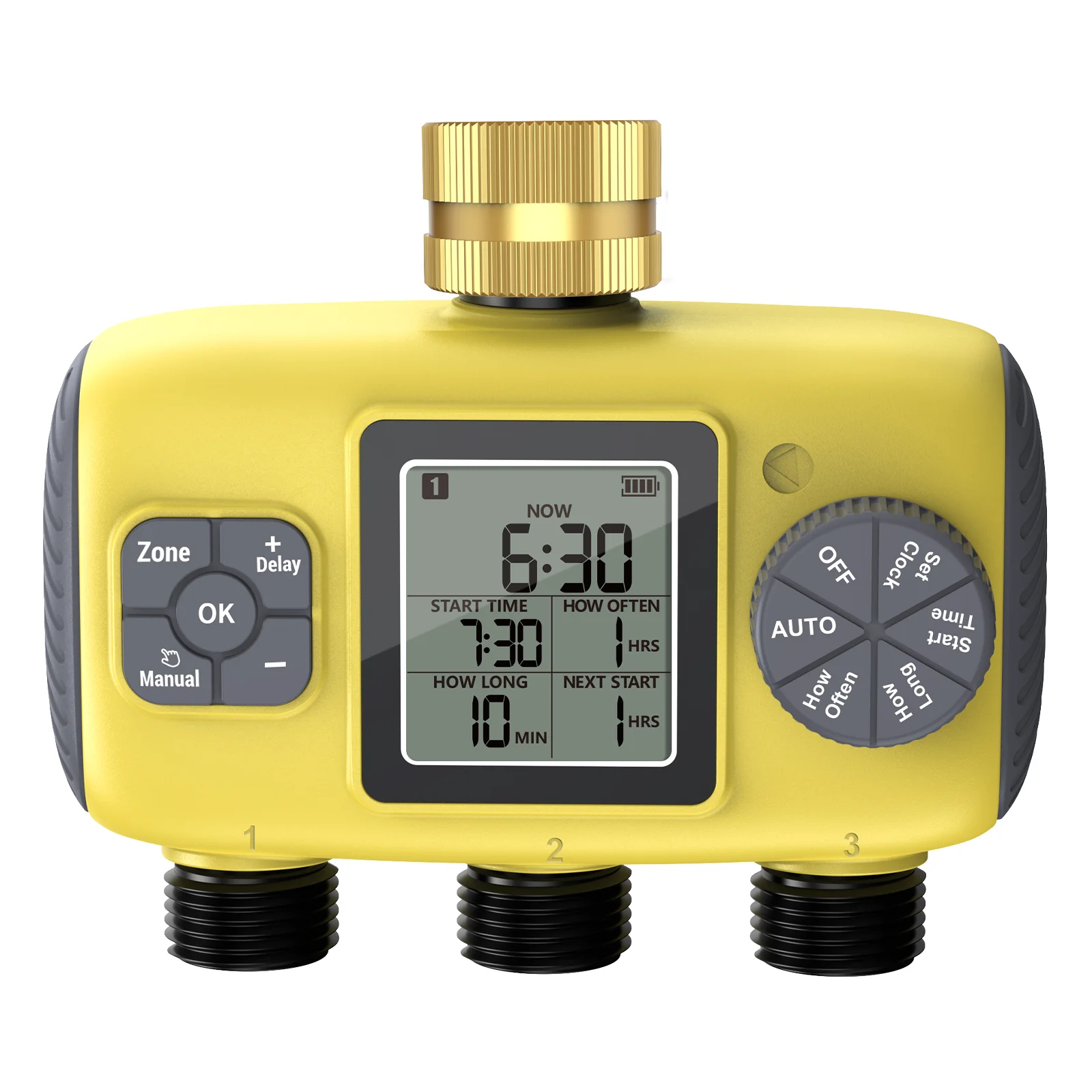 Insoma 3-Outlet Automatic Water Timer Garden Irrigation Watering System Independent Control Sprinkler Programmer Tools Insoma 3-Outlet Automatic Water Timer Garden Irrigation Watering System Independent Control Sprinkler Programmer Tools