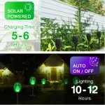 4/6/8/12Pcs Solar Flame Torch Light LED Flickering Outdoor Decoration Powered For Lawn Path Yard Patio Floor Night Lamp 2