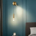 LED Wall Lamp Nordic Double Head Adjustable Wall Lights Creative Bedroom Bedside Reading Lamps Indoor Acrylic Home Decor Sconces 4