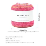 1pc 100g Gradient Rainbow Yarn, Suitable for DIY Crochet and Knitted Warm Sweaters, Scarves, Hats, Shawls, Etc 5