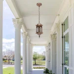 Vintage Industrial Metal Pendant Light European Style Hanging Led Lamp for Garden Balcony Outdoors Decor, IP44, 220V 2