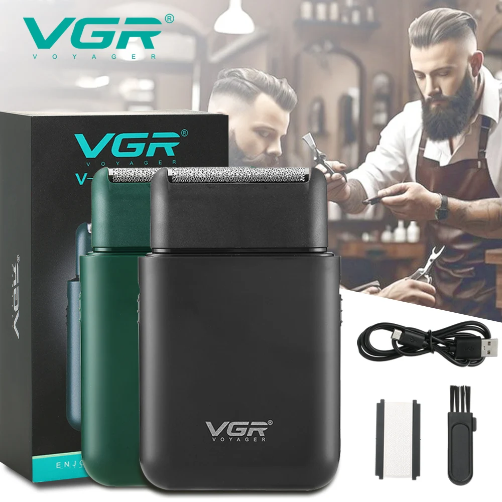 VGR V-390 mini single blade cordless beard trimmer razor rechargeable foil electric face body shaver for men Convenient razor VGR V-390 mini single blade cordless beard trimmer razor rechargeable foil electric face body shaver for men Convenient razor