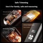 Rechargeable Electric Nose Hair Trimmer Hair Trimmer Nose Hair Remover Scissors Cleaning Tool Men's Shaving Knife 4