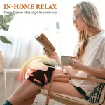 Cordless Knee Massager with Heat and Vibration, Portable Knee Massager with Large LED Screen, Adjustable Temperature, Comfort Pe 2