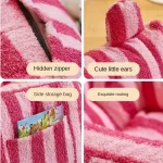 Single Sofa Chair Cartoon Seat Baby Sofa Children Sofa Funny Lazy Bean Bag Environmentally Friendly Thickened Portable Sofa Chai 5