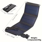 1pc USB  Folding Solar Panel Portable Flexible Small Waterproof 5V Folding Solar Panels Cells For Mobile Phone Battery Charger 5