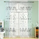 1Pc Modern Tulip Window Screen Living Room Bedroom Door Kitchen Drape Curtain Home Decoration Supplies 4
