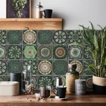 24pcs/set Light Color Tiles Sticker Wall Stickers Kitchen Bathroom Home Renovation Wallpaper Waterproof Self-adhesive Wall Decal 2
