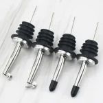 Stainless Steel Wine Olive Oil Pourer Dispenser Spout Glass Bottle Pourer Cap Spout Stopper Mouth Dispenser Bartender