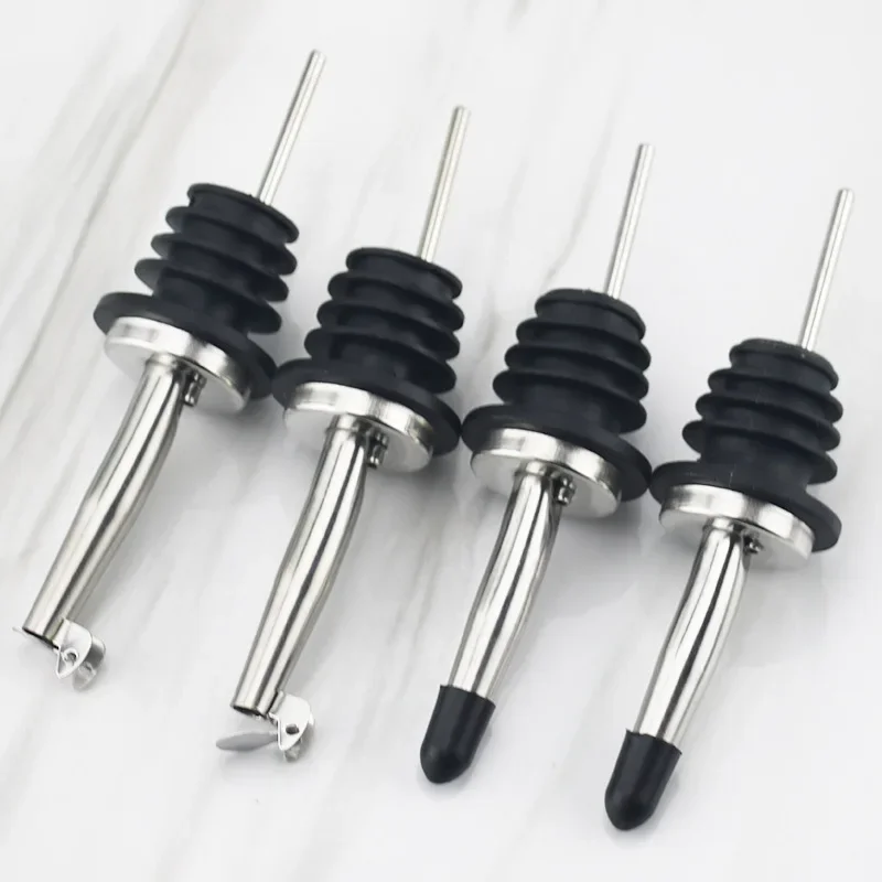 Stainless Steel Wine Olive Oil Pourer Dispenser Spout Glass Bottle Pourer Cap Spout Stopper Mouth Dispenser Bartender Stainless Steel Wine Olive Oil Pourer Dispenser Spout Glass Bottle Pourer Cap Spout Stopper Mouth Dispenser Bartender