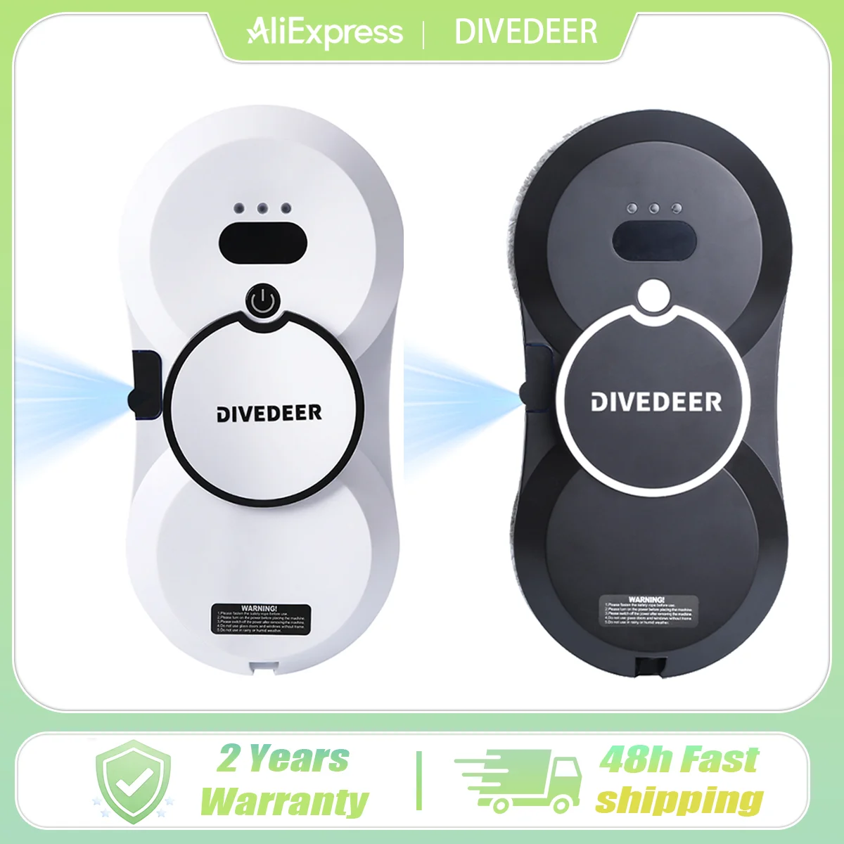 DIVEDEER Water spray window cleaning robot intelligent high-rise double-sided brushless motor glass cleaner spray type DIVEDEER Water spray window cleaning robot intelligent high-rise double-sided brushless motor glass cleaner spray type