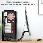 1.5/2m 10/16 mm Flexible Spiral Cable Organizer Storage Pipe Cord Protector Management Cable Winder Desk Tidy Cable Accessories 4