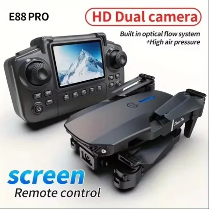 Kid Professional E88 Air Screen Control Drone Wide RC Dron HD 4K Camera Foldable Helicopter Aircraft Quadcopter Drone Gift Toys