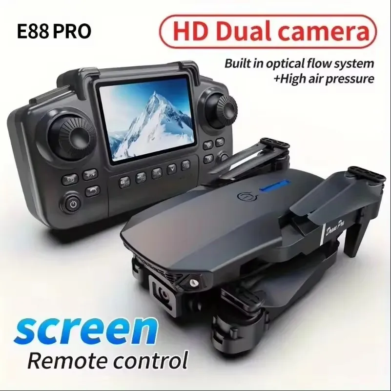 Kid Professional E88 Air Screen Control Drone Wide RC Dron HD 4K Camera Foldable Helicopter Aircraft Quadcopter Drone Gift Toys Kid Professional E88 Air Screen Control Drone Wide RC Dron HD 4K Camera Foldable Helicopter Aircraft Quadcopter Drone Gift Toys