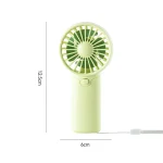 MEET SUN Portable Fan Convenient Creative Small Fan Pocket Hand-held Fan Lightweight AA Battery Handheld Mini Fan Air Coolers 6
