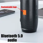 Portable Subwoofer Bluetooth Speakers Outdoor Stereo Surround Waterproof Loudspeaker Wireless Sound Box Support FM Radio TF Card 3
