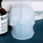 3D Skull Candle Silicone Mold DIY Halloween Decorative Candle Handmade Soap Plaster Epoxy Craft Casting Tools for Home Gifts 6