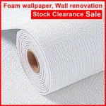 White Foam 3D Wall Sticker Thicken Waterproof Self-adhesive XPE Foam Wallpapers For Living Room Bedroom Home Decorative Stickers