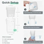 15pcs Self Watering Plant Pots Mini Seedlings Pots Flowerpot Translucent Plastic Planters Plant Propagation Pot with Reservoir 5