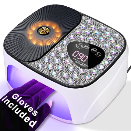 Professional Gel Nail Lamp 45 LED UV Nail Dryer with 4 Timers and Automatic Sensor Nail Curing Lamp Nail Salon Equipment