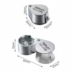 10-30X Pocket Loupe Magnifier Jewelry Magnifying Glass Foldable Diamond Lupa Triplet Jewelers Eye Glass Tool Reading Magnifier 4