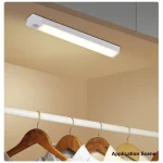 Wireless USB Rechargeable Motion Sensor LED Bar Light Induction Night Light Portable Cordless Magnetic Cabinet Lamp for Kitchen 5