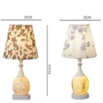 European American Style Vintage Creative Floral Table Lamp Vintage Ceramic Warm Light Perfect For Bedroom Living Room Led Lamps 6