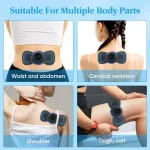 EMS Electric Neck Massager Muscle Massage Stimulator Low Frequency Instrument Back Cervical Calf Patches Joints Relief Body 6