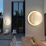 New Arrival Viral Moon LED Wall Lamp - Nordic Luxury Waterproof Light for Bedroom Bedside Wall Stairwell Porch Ceiling Lighting 4