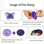 50pcs Mixed Fragrance Incense Sticks, Spiral Shape, Lemon, Rose, Jasmine, Lavender, Orange, 3-4 Hours Burn Time, Mild Fragrance, 5