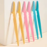 10/40Pcs Eyebrow Trimmer Face Blade Shaver Portable Eye Brow Epilation Hair Removal Safety Eyebrow Cutting Woman Makeup Tools 5