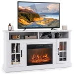 Fireplace TV Stand for TVs Up to 65 Inch, Electric Fireplace TV Console w/Remote Control, Overheat Protection,, Customized