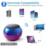 Compact M3 Wireless Bluetooth Speaker - Steel Gun Design Heavy Bass Subwoofer for Outdoor Trips & Home Parties 3