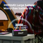Zealot-S72 Outdoor Bluetooth Speaker 20W Superior Sound and Bass Music Sound Box IPX6 Waterproof 10H Playtime Portable Speaker 4