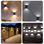 Solar Light Outdoor Up and Down Wall Washer Light Waterproof Solar Lamp for Garden Street Landscape Balcony Yard Porch Decor 6