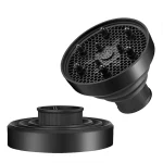 Salon Tool Universal Silicone Hairdryer Diffuser Cover Adjustable Foldable Temperature Resistant Dispersing Drying Hair Dryer 6