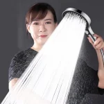 15CM Big Panel High Pressure Shower Head With Filter 3 Modes Large Flow Spray Nozzle Rainfall Shower Faucet Bathroom Accessories 2