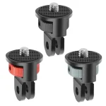 360 Swivel 1/4" Screw Converter Mini Tripod Adapter for GoPro Hero 11 10 8 for Insta360 One X2 X3 R Action Camera Monopod Mount