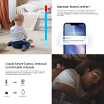 SONOFF SNZB-02P Zigbee Temperature and Humidity Sensor Smart Home Thermometer Detector Work with Alexa Google Home Smartthings 3