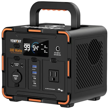 300W Portable Power Station, Solar Generator 259Wh (70,000mAh) LiFePO4 Battery with 65W USB-C PD & Pure Sine Wave, Customized
