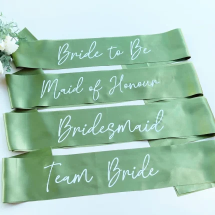 Bride To Be Team Bride Bridesmaid Sash Bachelorette Hen Party Favors Wedding Engagement Bridal Shower Proposal Decor Photo Props