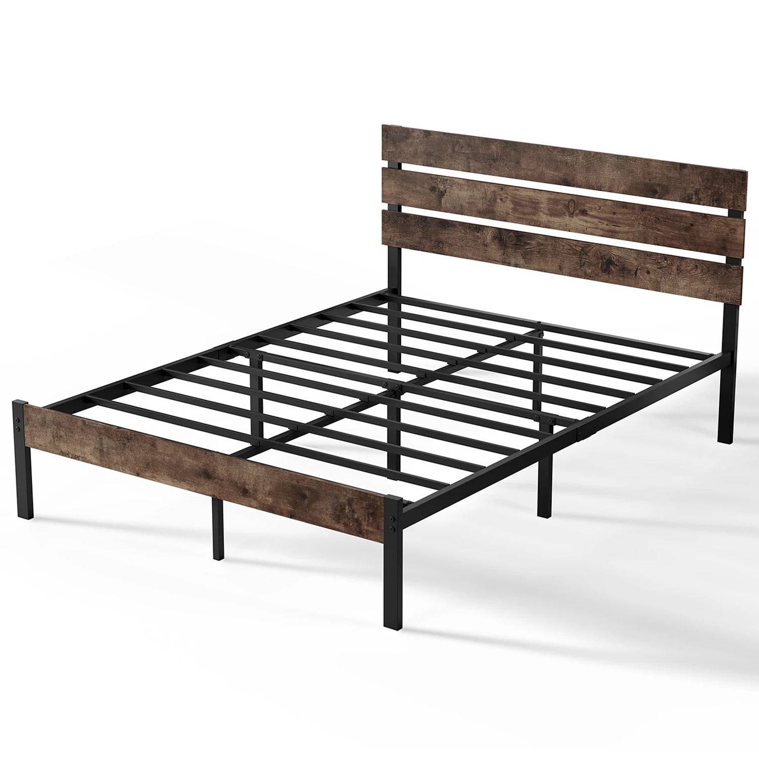 Bed Frame with Headboard and Footboard, with Under Bed Storage, All-Metal Support System, No Box Spring Needed, Easy Assembly Bed Frame with Headboard and Footboard, with Under Bed Storage, All-Metal Support System, No Box Spring Needed, Easy Assembly