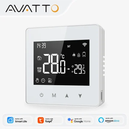 AVATTO WiFi/ZigBee Low Power Battery Smart Thermostat Water Gas Boiler Temperature Controller For Tuya Alexa Google Home Alice
