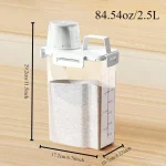 2.5L Covered Moisture-proof Sealed Storage Container - Used for Grain, Nut, Flour, Rice Food Storage Boxes 5