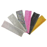 Rhinestones Microphone Cover,Wireless Microphone Decorative Sleeve  For Disco, Stage,Party,TV Show 3