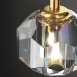 Nordic Luxury Crystal LED Chandelier Double Head Long Line Hanging Lamp For Home Decor Restaurant Bar Bedroom Pendant Lights 3