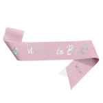 Mommy to Be and Daddy To Be Glitter Satin Sash Gifts for New Dad Mom Gender Reveal Baby Shower Party Favor Decorations Supplies 2