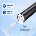 Intelligent Rotating Electric Toothbrush Rechargeable Rotary Brush Compatible with Oral B Replacement Electric Brush Heads 5